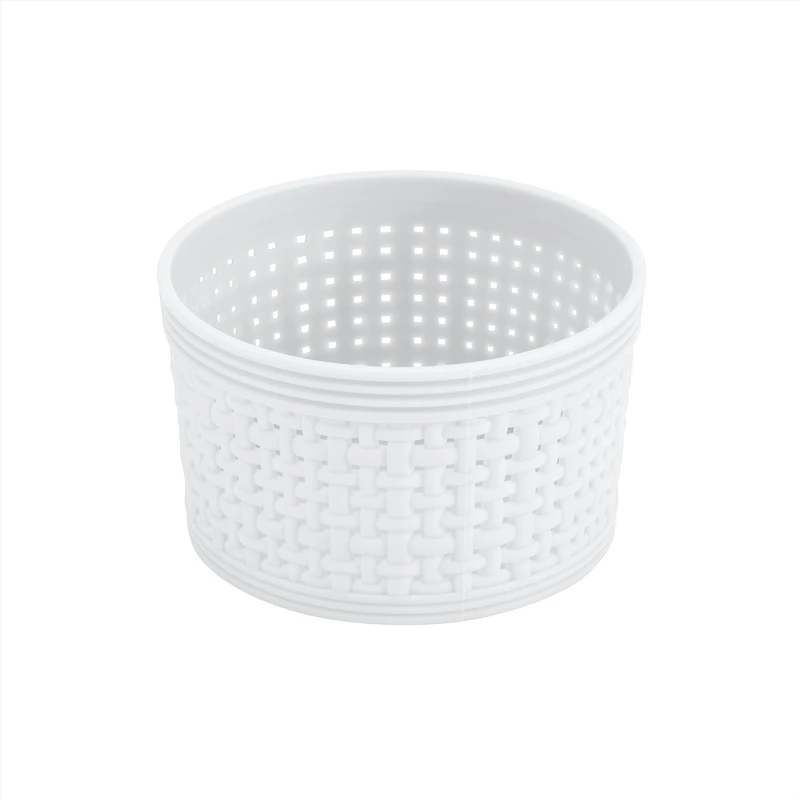 Ensemble de paniers de rangement en plastique tressé 6 pièces