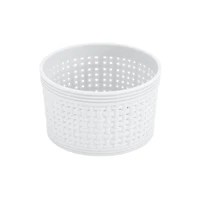 Ensemble de paniers de rangement en plastique tressé 6 pièces