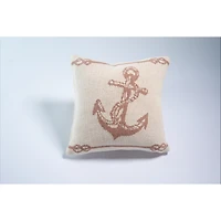 Ensemble de 2 coussins à motif d'ancre - Mocha