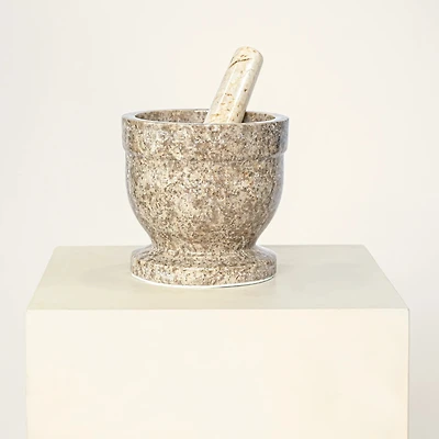 Marble Mortar and Pestle – White  