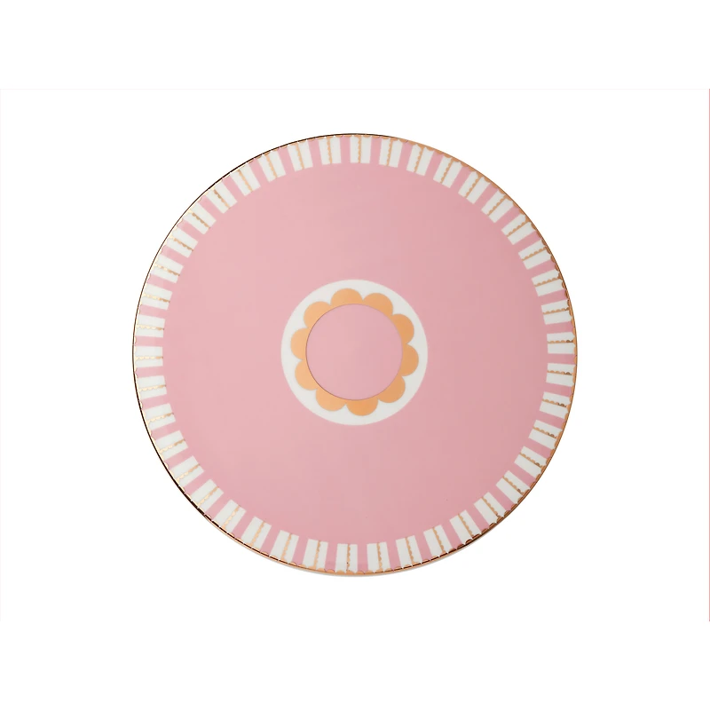 Regency assiette à gâteau à pied rose par Maxwell & Williams - 23 cm