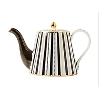 Regency Black Teapot with Infuser for One Person by Maxwell & Williams - 340 ml