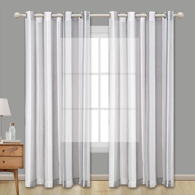 Piper Semi-Sheer Grommet Curtain