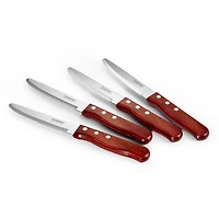 Steak Knife Set Porterhouse 4-Piece, Rounded Tip, Polywood