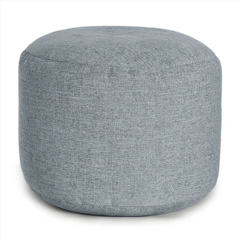 Pouf et repose-pieds rond Sereny