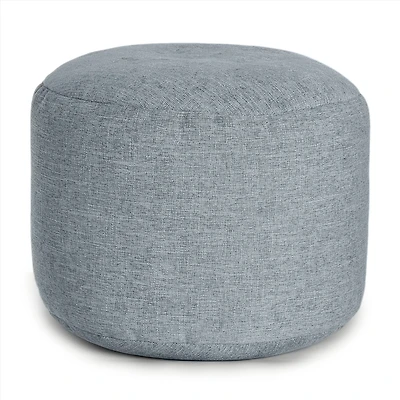 Pouf et repose-pieds rond Sereny