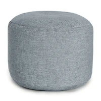 Pouf et repose-pieds rond Sereny