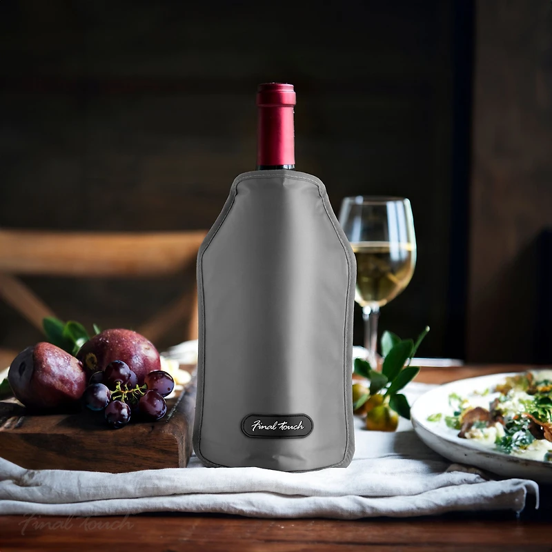 Wine Bottle Sleeve Chiller by Final Touch - Grey