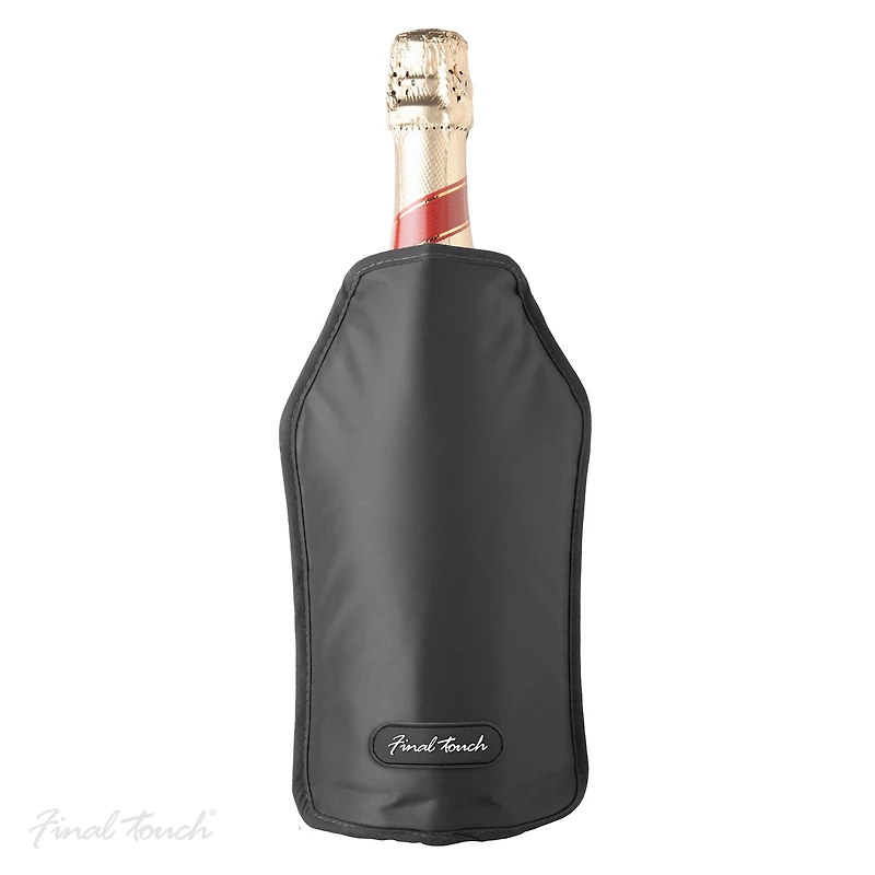 Refroidisseur de bouteille de vin par Final Touch - Noir
