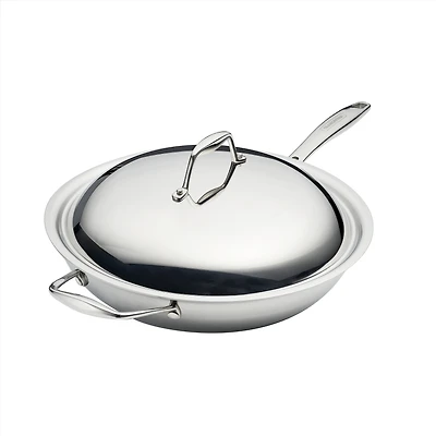 Stainless Steel Wok, 12 in