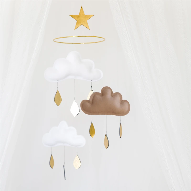 Cloud Mobile - White & Taupe