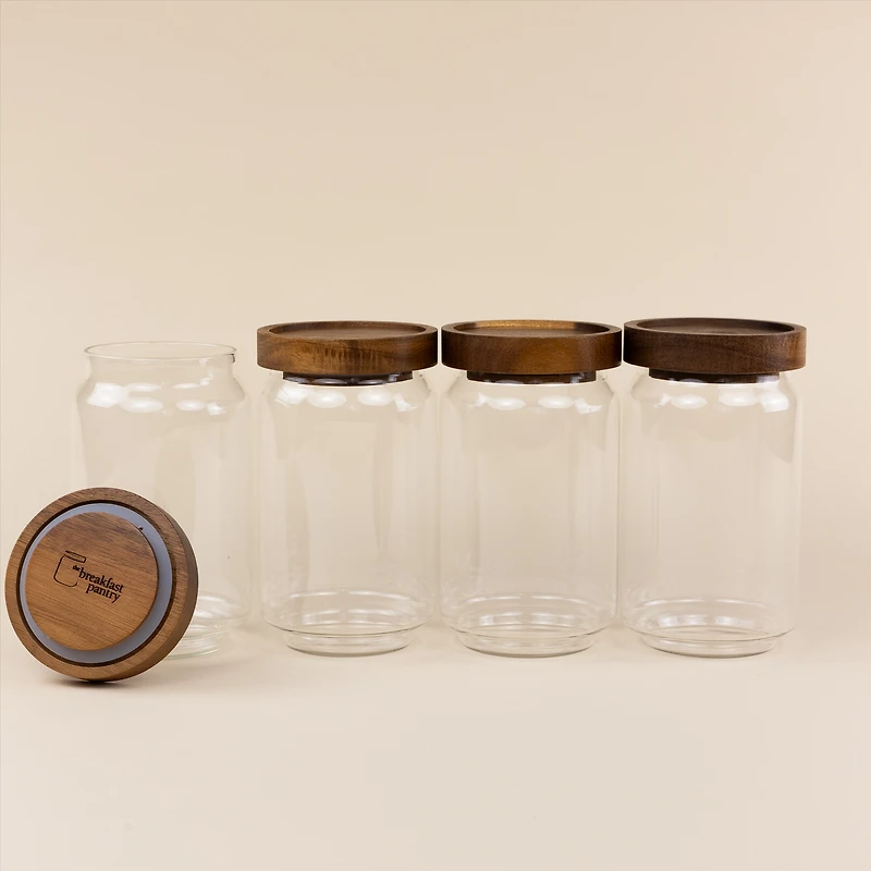 Glass Canisters, Set of 4 - Medium