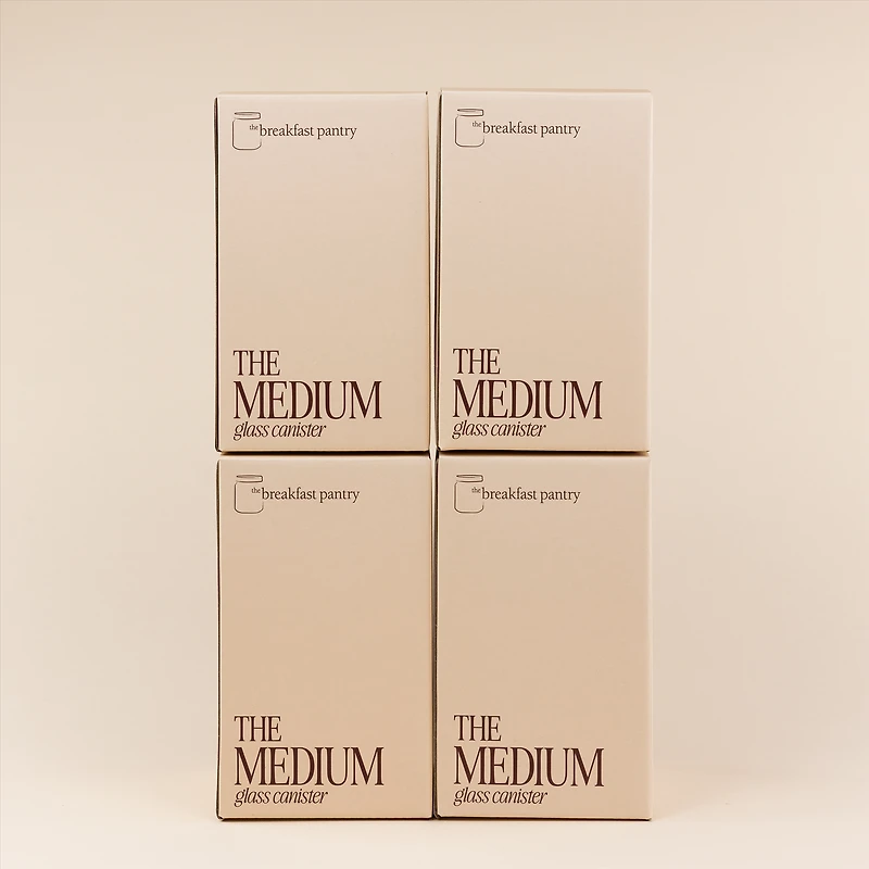 Glass Canisters, Set of 4 - Medium