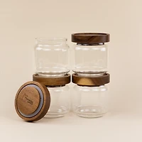 Glass Canisters, Set of 4 - Small
