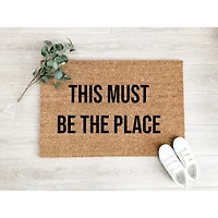 Tapis d’entrée en coco C’est ici la maison