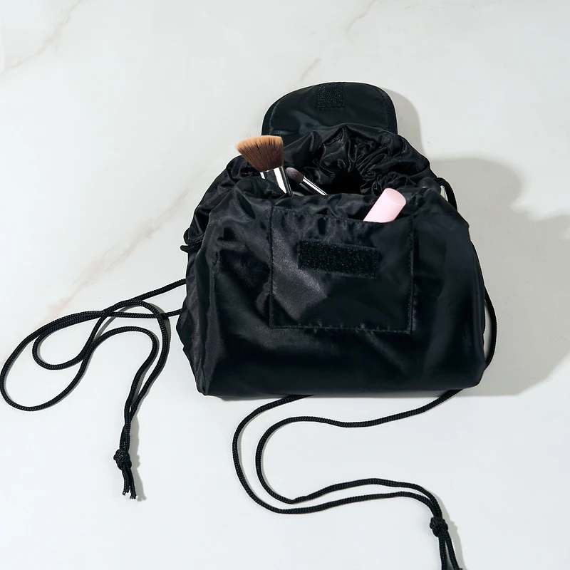 Collapsible Cosmetic Bag - Black