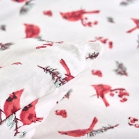 Flannel Duvet Cover Set Cardinals
