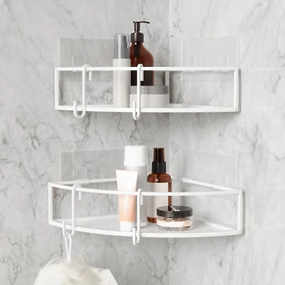 Ensemble de 2 Bacs de douche de coin « Cubiko »