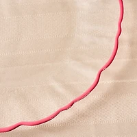 Elegance Pink Rim Dessert Plat - 21cm
