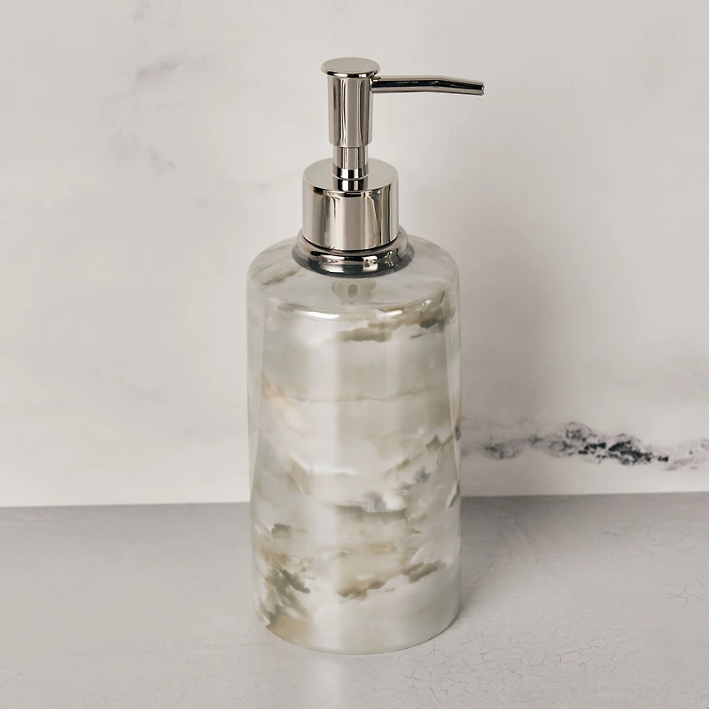 Ming Marble Lotion Dispenser - Green