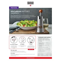 Kuhn Rikon Epicurean Stainless Steel Spice Grinder Ratchet