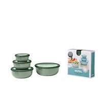 Set of 4 Cirqula Round Shallow Bowls by Mepal