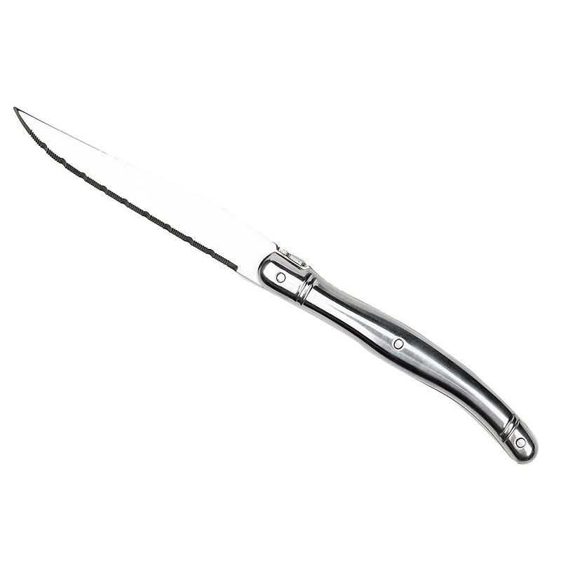 Set of 6 Stainless Steel Laguiole Du Monde Affordable Steak Knives