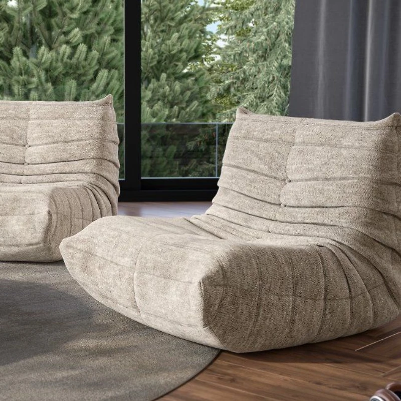 Armless Chair - Beige