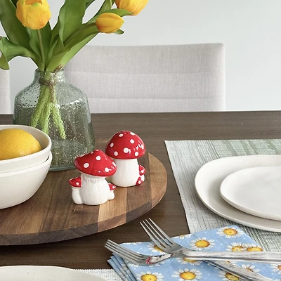 Red Dot Mushroom Salt & Pepper - 2.5"