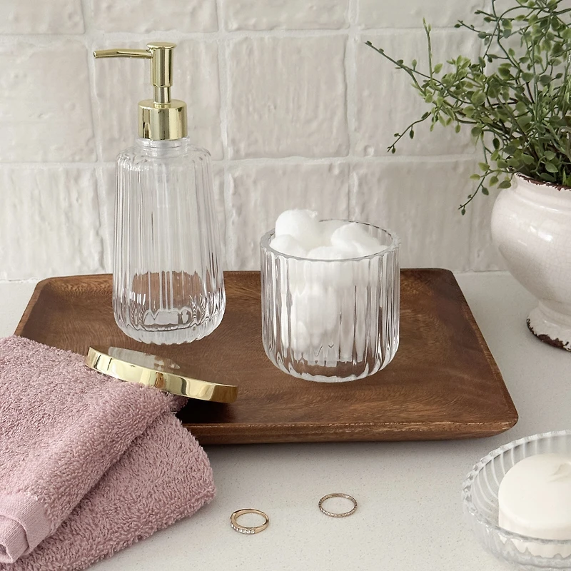 Jasper Cotton Jar by Cedar and Rose