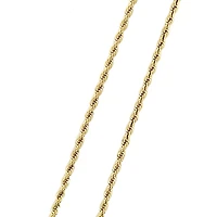 Luenzo 4mm Rope Chain 24" Necklace Gold Plated