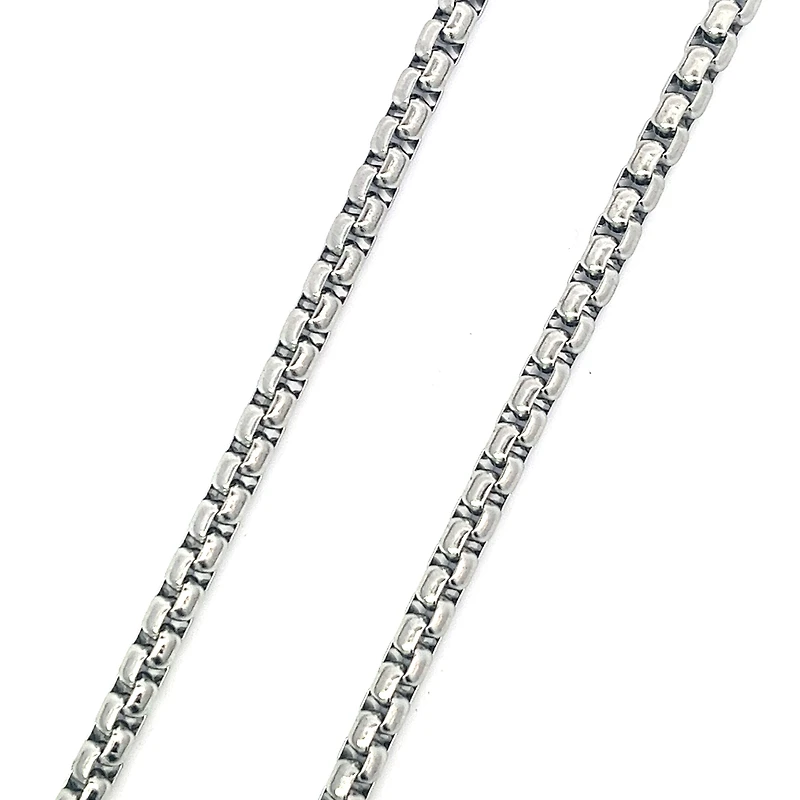 Luenzo 5mm Box Link Chain 24" Necklace