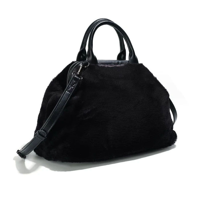 Maya Sac à bandoulière – Fourrure noir