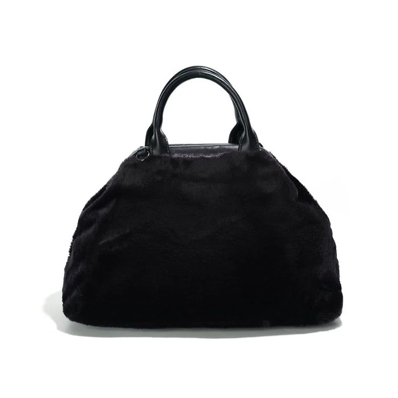 Maya Sac à bandoulière – Fourrure noir