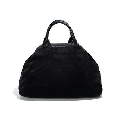 Maya Sac à bandoulière – Fourrure noir
