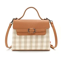 Iris Top Handle Crossbody - Plaid
