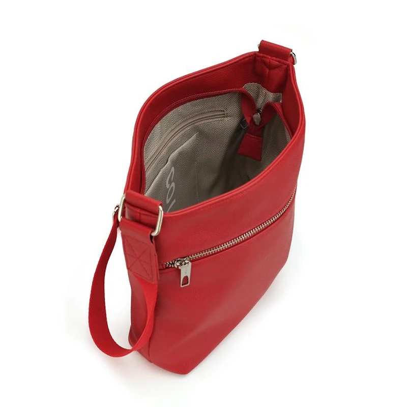 Audrey Sac à bandoulière – Rouge cerise