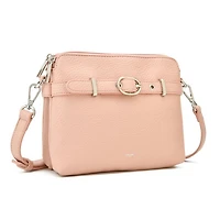 Sac bandoulière double VEDA - Rose Pale