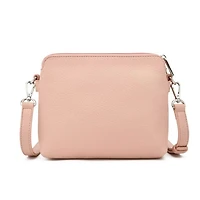 Sac bandoulière double VEDA - Rose Pale