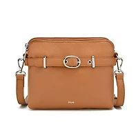 Sac bandoulière double VEDA - Camel