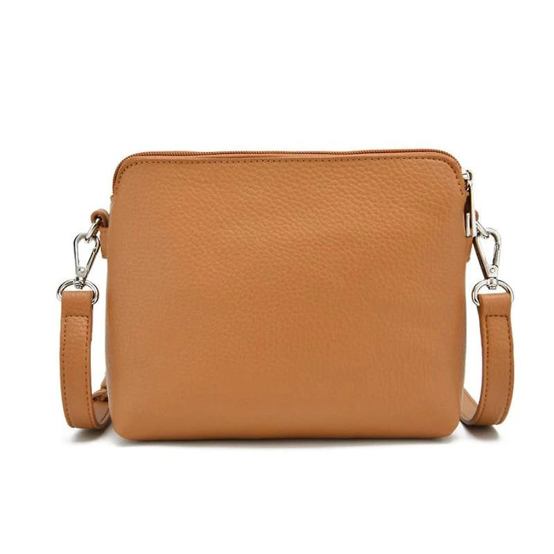 Sac bandoulière double VEDA - Camel