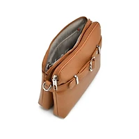 Sac bandoulière double VEDA - Camel
