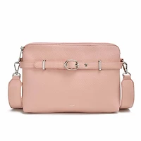 Sac bandoulière double ZOE - Rose Pale