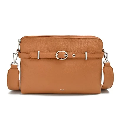 Sac bandoulière double ZOE - Camel