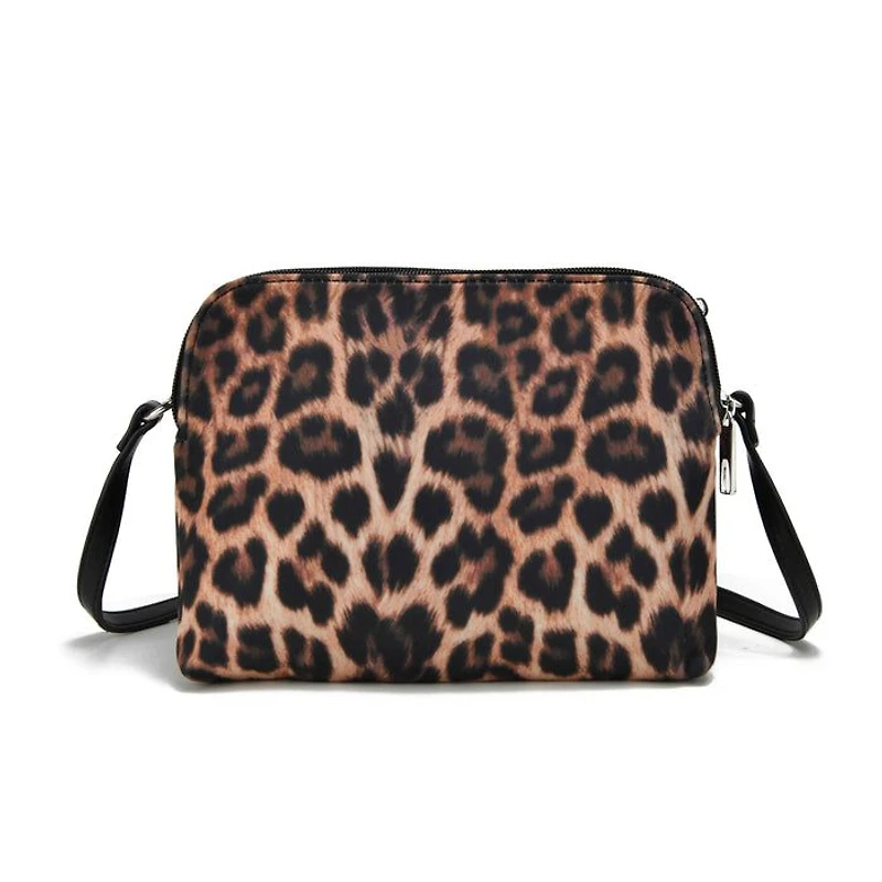 MICAH NYLON CROSSBODY - Leopard