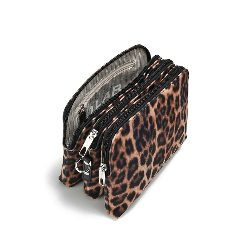 MICAH NYLON CROSSBODY - Leopard