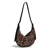 AMIE NYLON CROSSBODY - Leopard