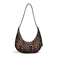 AMIE NYLON CROSSBODY - Leopard