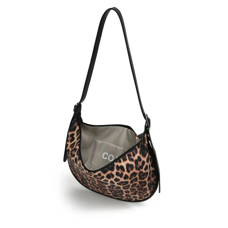AMIE NYLON CROSSBODY - Leopard