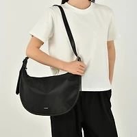 AMIE NYLON CROSSBODY - Black